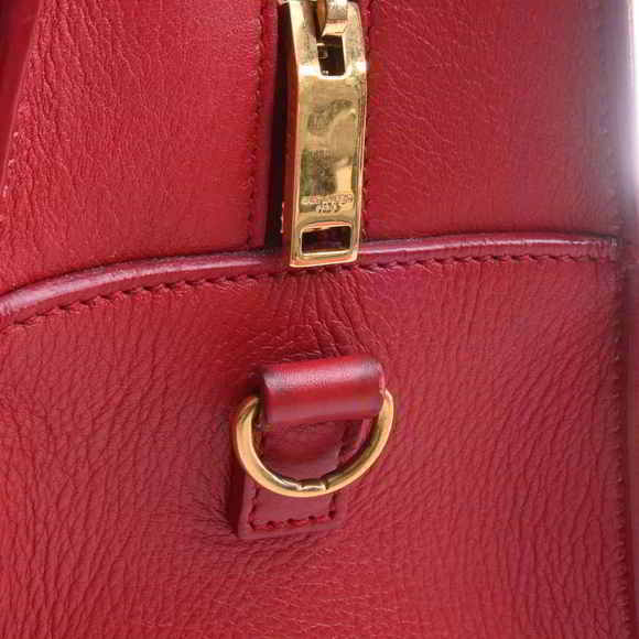 Saint Laurent Leather Baby Cabas 2way Handbag Red - Picture 7 of 9